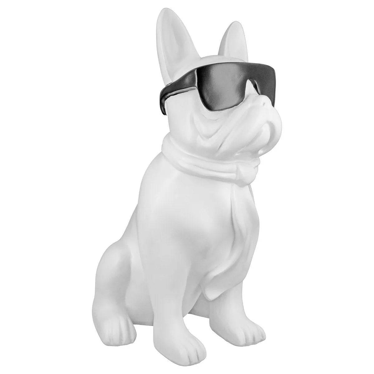 Poly Mops "Cool Dog" sitzend • Skulptur