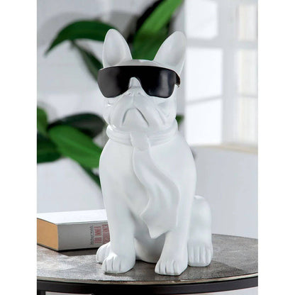 Poly Mops "Cool Dog" sitzend • Skulptur