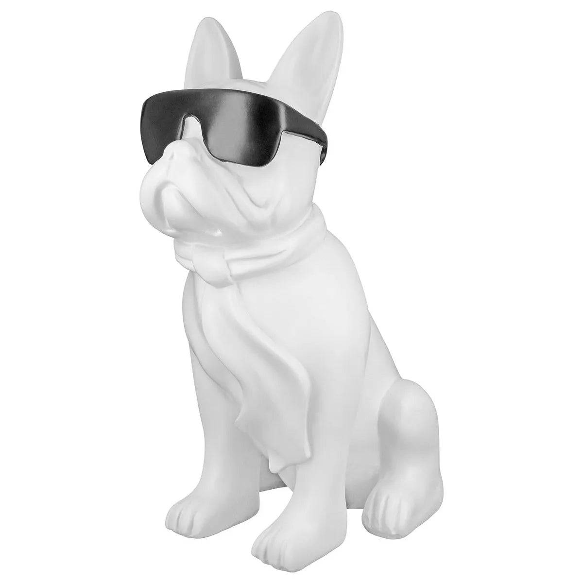 Poly Mops "Cool Dog" sitzend • Skulptur