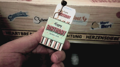 Spieluhr Happy Birthday to you • ca. 4 x 5 cm (auf Lager) • Geburtstag