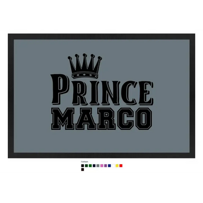 PRINCE + WUNSCHNAME • Fußmatte • Exklusivdesign • personalisiert