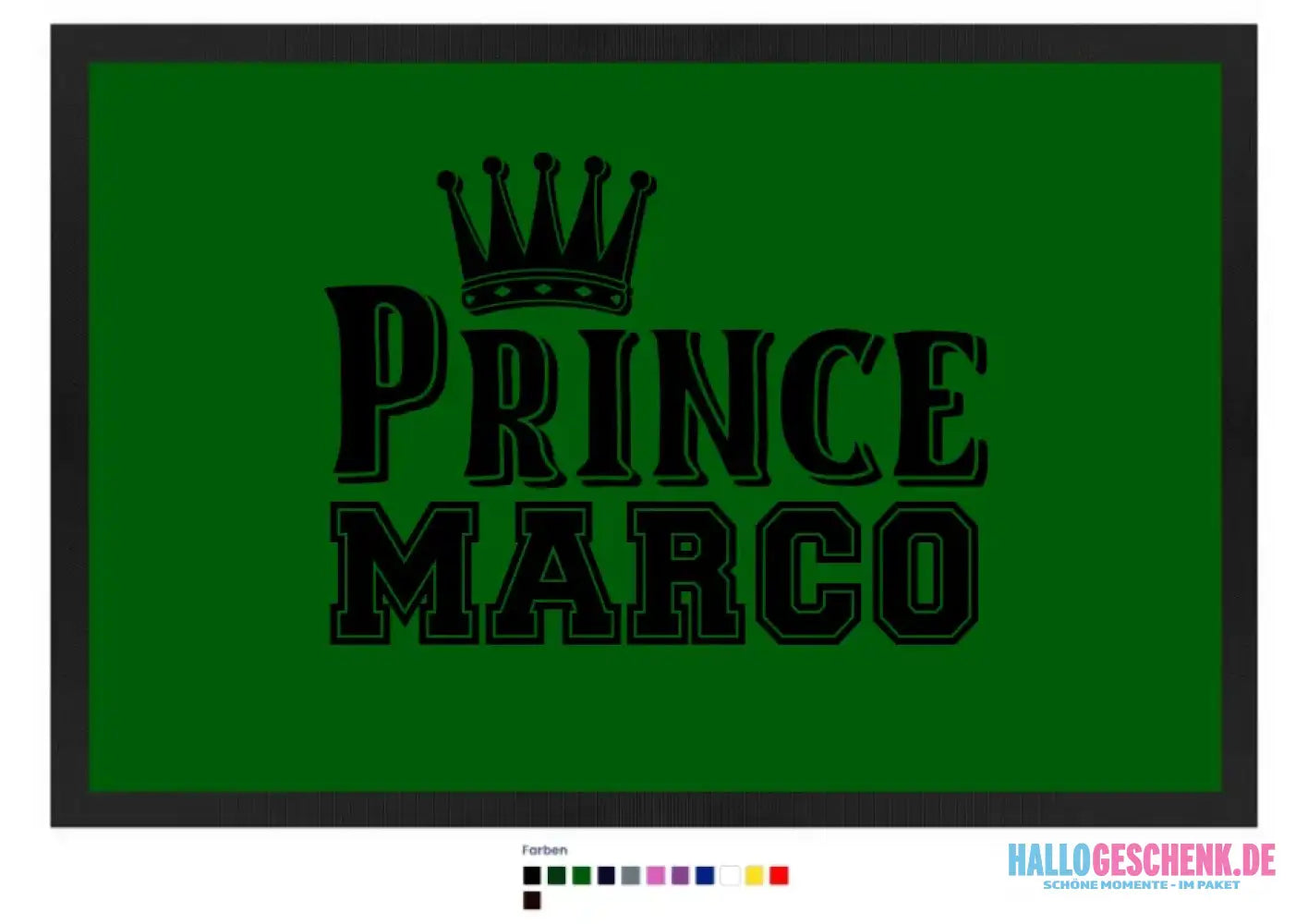 PRINCE + WUNSCHNAME • Fußmatte • Exklusivdesign • personalisiert