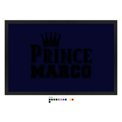 PRINCE + WUNSCHNAME • Fußmatte • Exklusivdesign • personalisiert