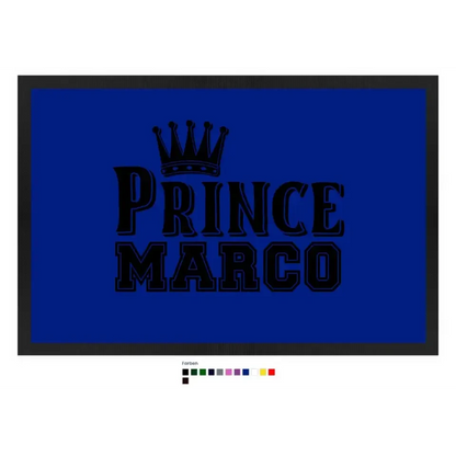 PRINCE + WUNSCHNAME • Fußmatte • Exklusivdesign • personalisiert