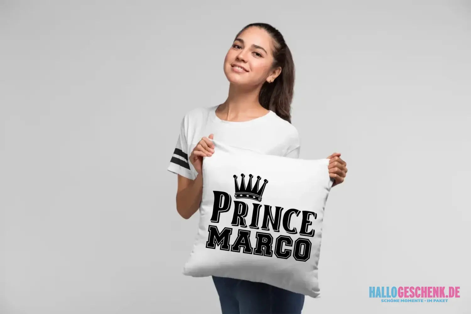 PRINCE + WUNSCHNAME • Kissen 40x40 cm • Exklusivdesign • personalisiert