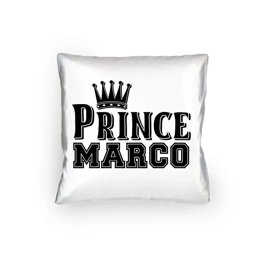 PRINCE + WUNSCHNAME • Kissen 40x40 cm • Exklusivdesign • personalisiert