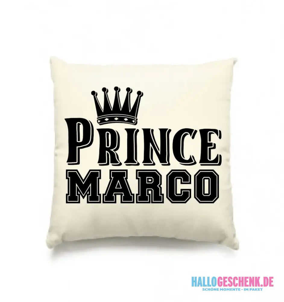 PRINCE + WUNSCHNAME • Kissen 40x40 cm • Exklusivdesign • personalisiert