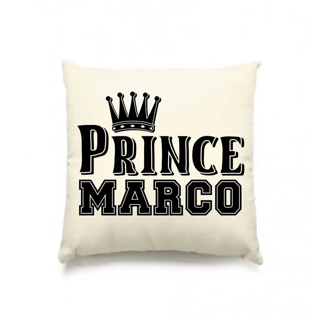 PRINCE + WUNSCHNAME • Kissen 40x40 cm • Exklusivdesign • personalisiert