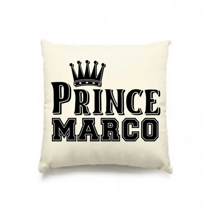 PRINCE + WUNSCHNAME • Kissen 40x40 cm • Exklusivdesign • personalisiert