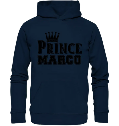 PRINCE + WUNSCHNAME • Unisex Premium Hoodie XS - 5XL aus Bio - Baumwolle für Damen & Herren • Exklusivdesign • personalisiert - HalloGeschenk.de