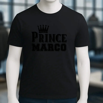 PRINCE + WUNSCHNAME • Unisex Premium T-Shirt XS-5XL aus Bio-Baumwolle für Damen & Herren • Exklusivdesign • personalisiert