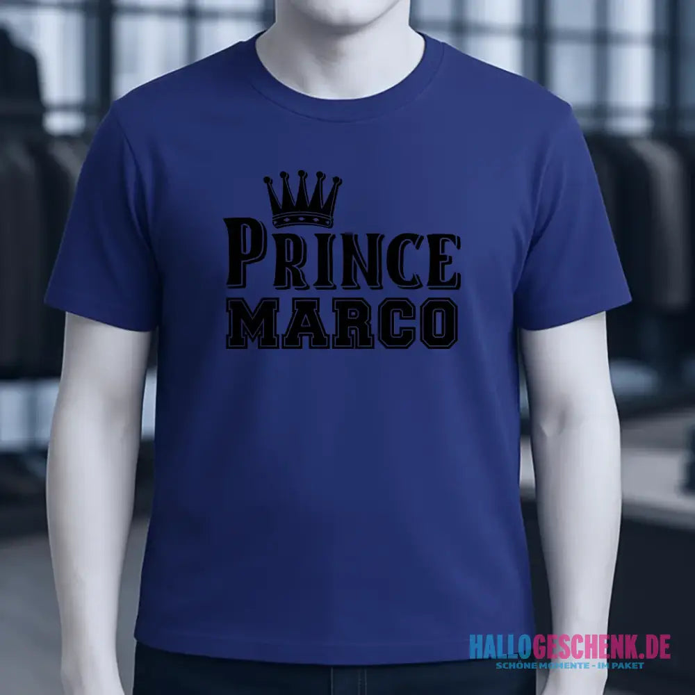 PRINCE + WUNSCHNAME • Unisex Premium T-Shirt XS-5XL aus Bio-Baumwolle für Damen & Herren • Exklusivdesign • personalisiert