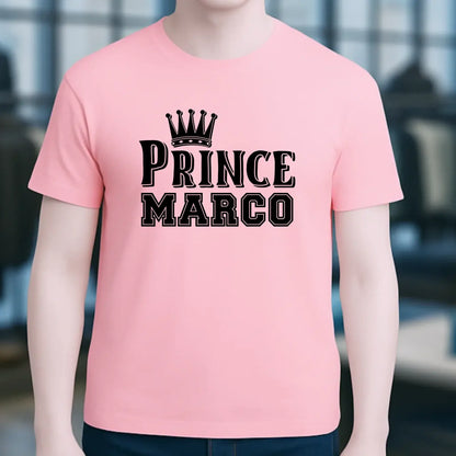 PRINCE + WUNSCHNAME • Unisex Premium T-Shirt XS-5XL aus Bio-Baumwolle für Damen & Herren • Exklusivdesign • personalisiert