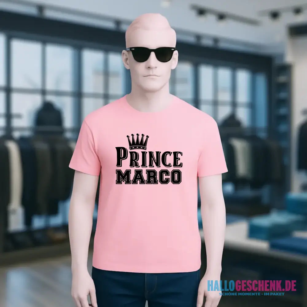 PRINCE + WUNSCHNAME • Unisex Premium T-Shirt XS-5XL aus Bio-Baumwolle für Damen & Herren • Exklusivdesign • personalisiert