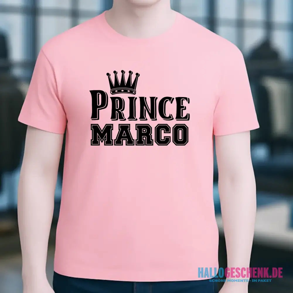 PRINCE + WUNSCHNAME • Unisex Premium T-Shirt XS-5XL aus Bio-Baumwolle für Damen & Herren • Exklusivdesign • personalisiert