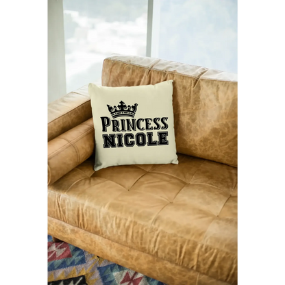 PRINCESS + WUNSCHNAME • Kissen 40x40 cm • Exklusivdesign • personalisiert
