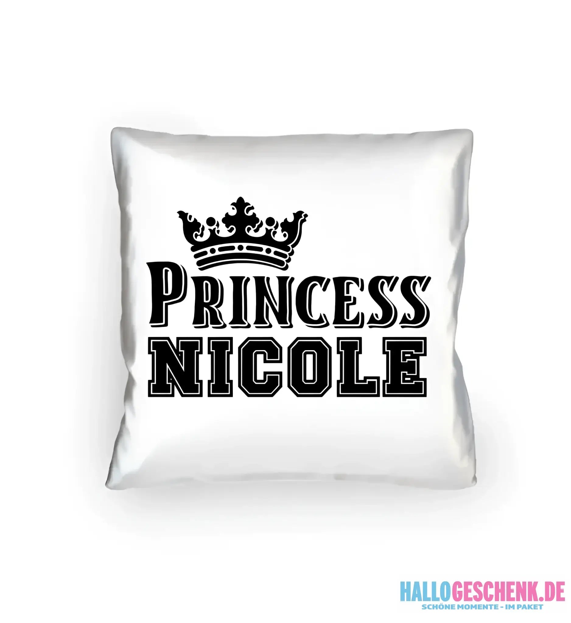 PRINCESS + WUNSCHNAME • Kissen 40x40 cm • Exklusivdesign • personalisiert