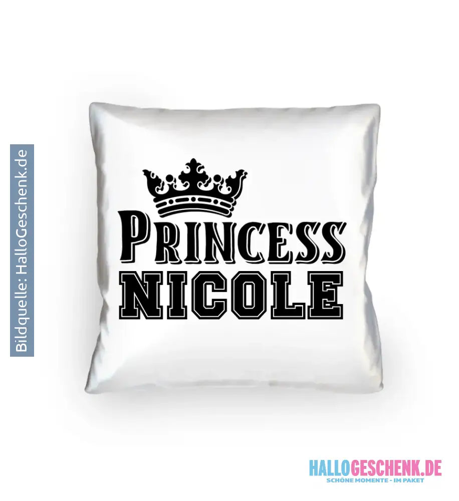 PRINCESS + WUNSCHNAME • Kissen 40x40 cm • Exklusivdesign • personalisiert