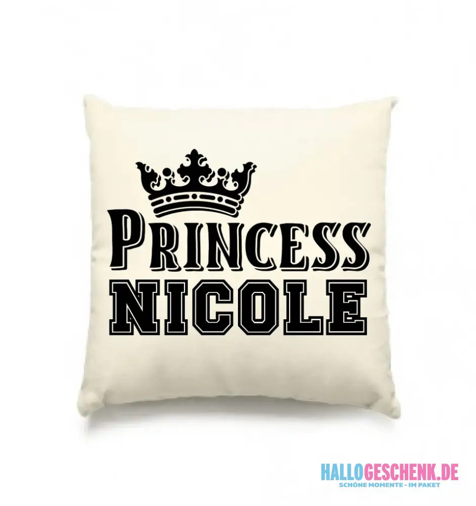PRINCESS + WUNSCHNAME • Kissen 40x40 cm • Exklusivdesign • personalisiert