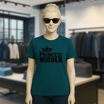 PRINCESS + WUNSCHNAME • Ladies Premium T-Shirt XS-2XL aus Bio-Baumwolle für Damen • Exklusivdesign • personalisiert