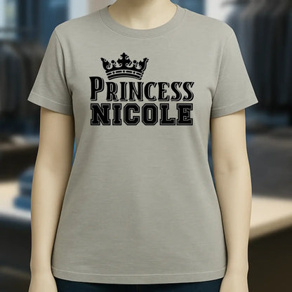 PRINCESS + WUNSCHNAME • Ladies Premium T-Shirt XS-2XL aus Bio-Baumwolle für Damen • Exklusivdesign • personalisiert