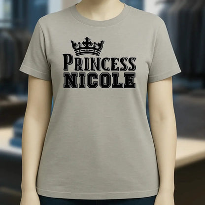 PRINCESS + WUNSCHNAME • Ladies Premium T-Shirt XS-2XL aus Bio-Baumwolle für Damen • Exklusivdesign • personalisiert