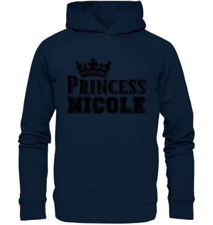 PRINCESS + WUNSCHNAME • Unisex Premium Hoodie XS - 5XL aus Bio - Baumwolle für Damen & Herren • Exklusivdesign • personalisiert - HalloGeschenk.de