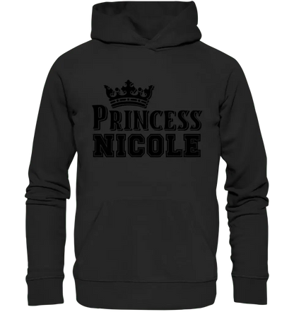 PRINCESS + WUNSCHNAME • Unisex Premium Hoodie XS-5XL aus Bio-Baumwolle für Damen & Herren • Exklusivdesign • personalisiert