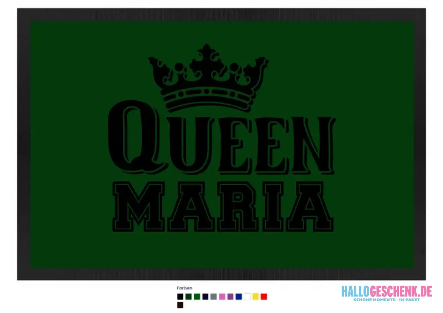 QUEEN + WUNSCHNAME • Fußmatte • Exklusivdesign • personalisiert