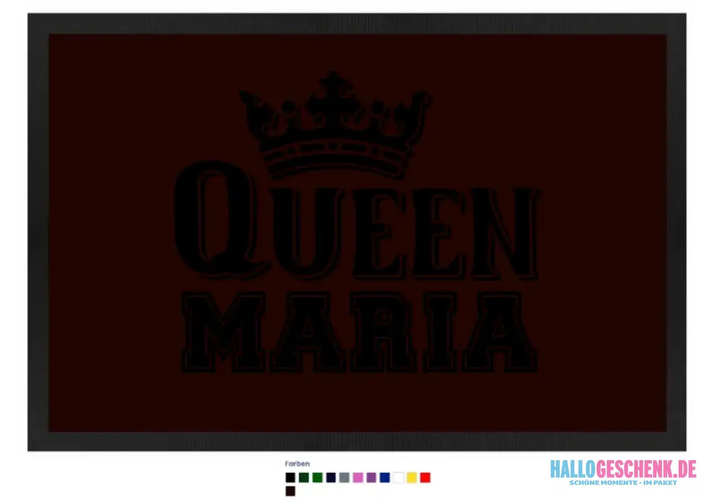 QUEEN + WUNSCHNAME • Fußmatte • Exklusivdesign • personalisiert