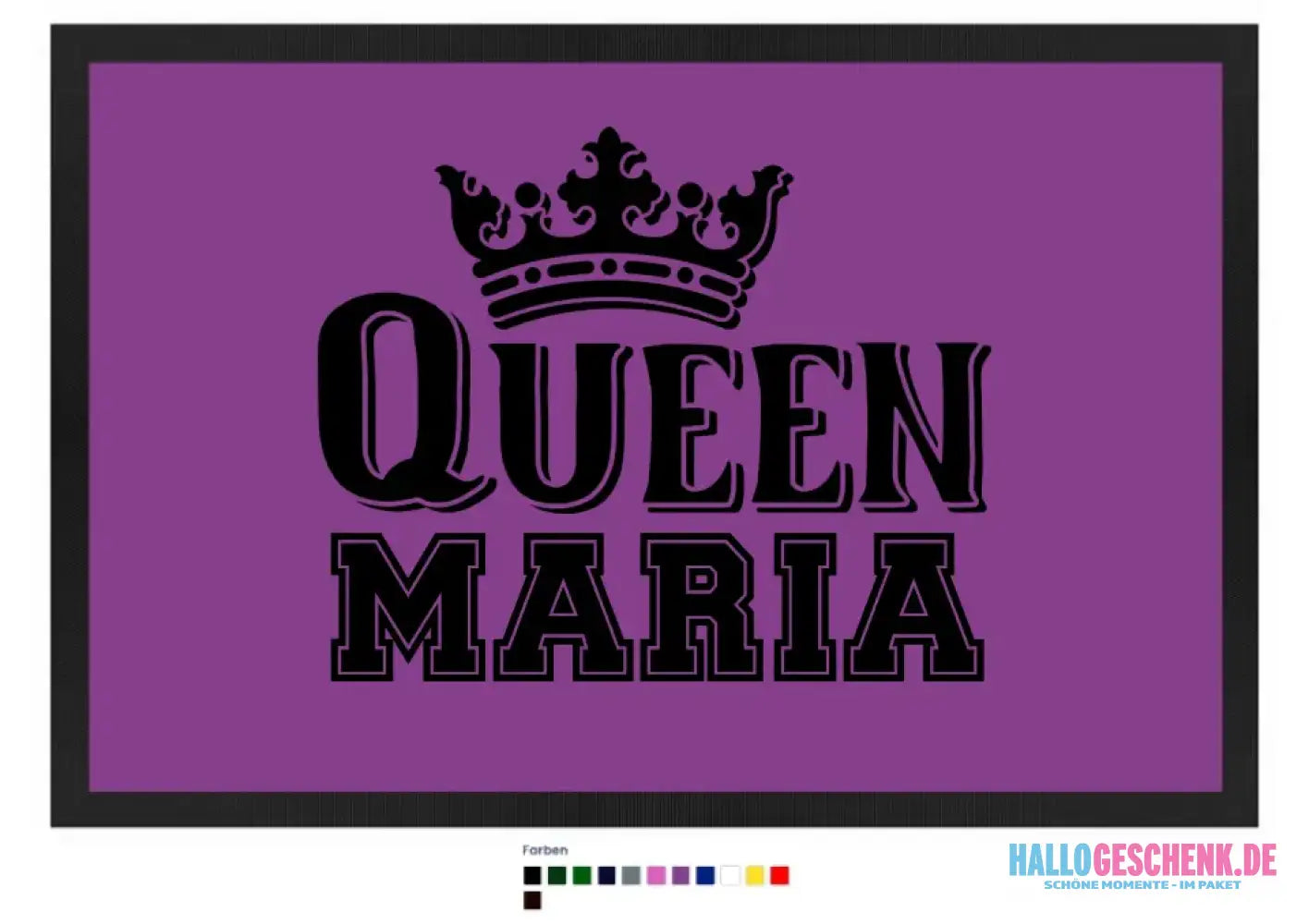 QUEEN + WUNSCHNAME • Fußmatte • Exklusivdesign • personalisiert