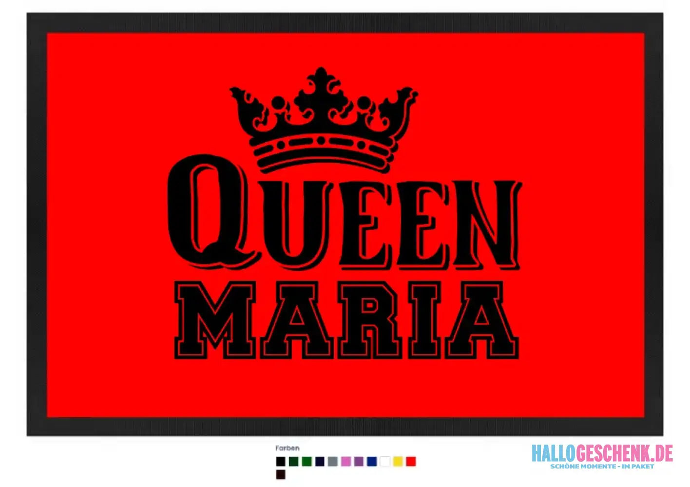 QUEEN + WUNSCHNAME • Fußmatte • Exklusivdesign • personalisiert