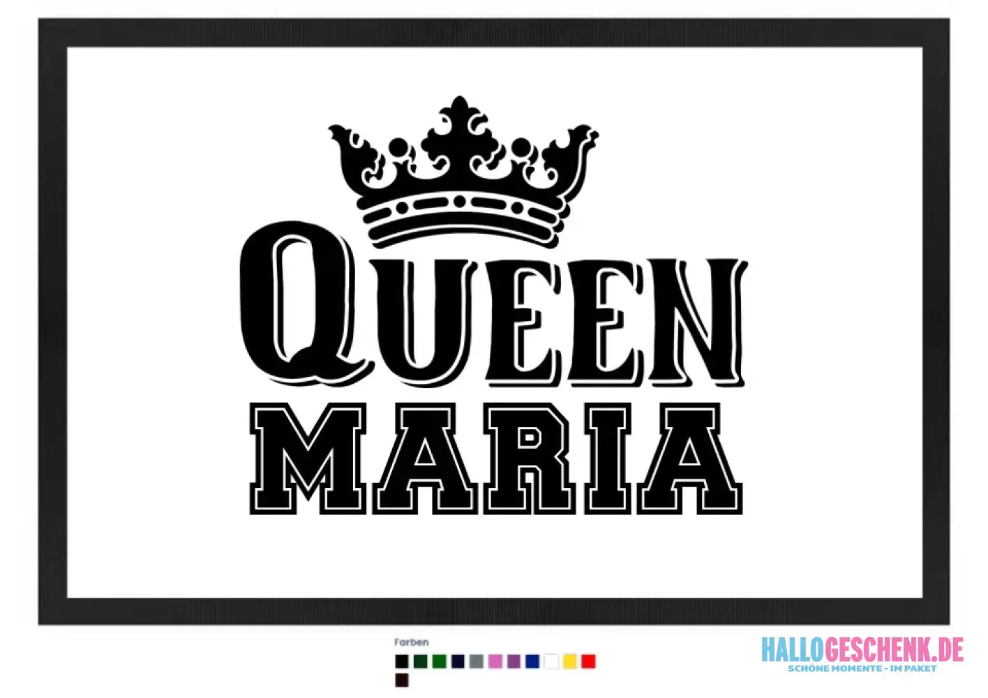 QUEEN + WUNSCHNAME • Fußmatte • Exklusivdesign • personalisiert
