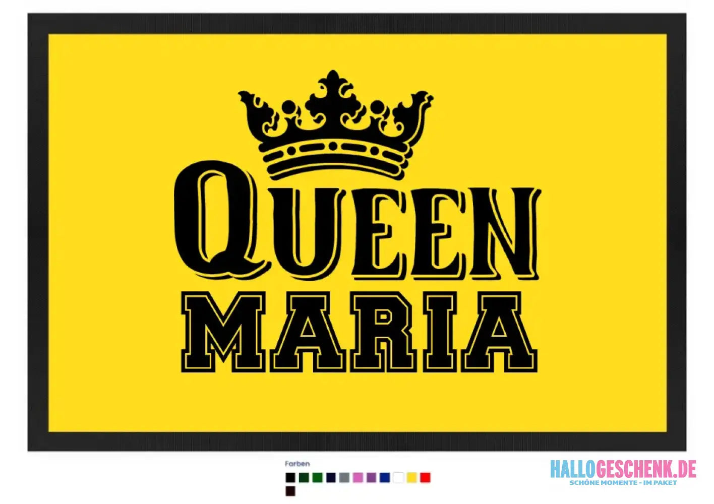 QUEEN + WUNSCHNAME • Fußmatte • Exklusivdesign • personalisiert