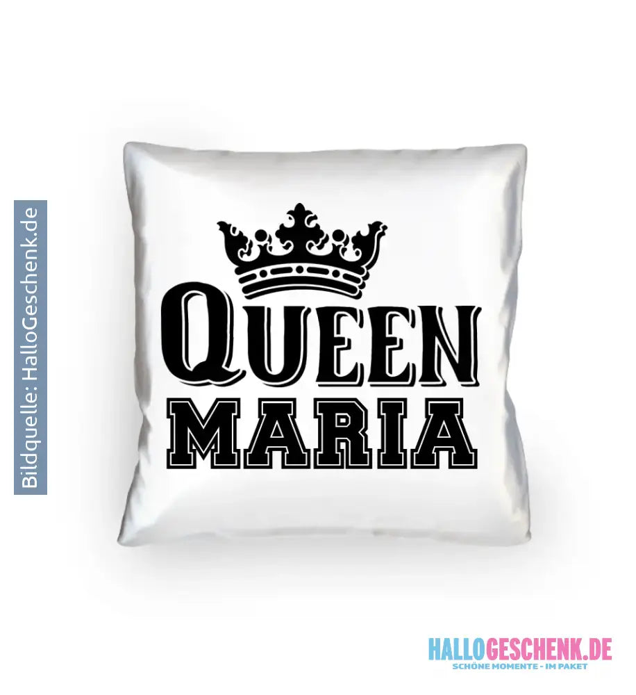 QUEEN + WUNSCHNAME • Kissen 40x40 cm • Exklusivdesign • personalisiert