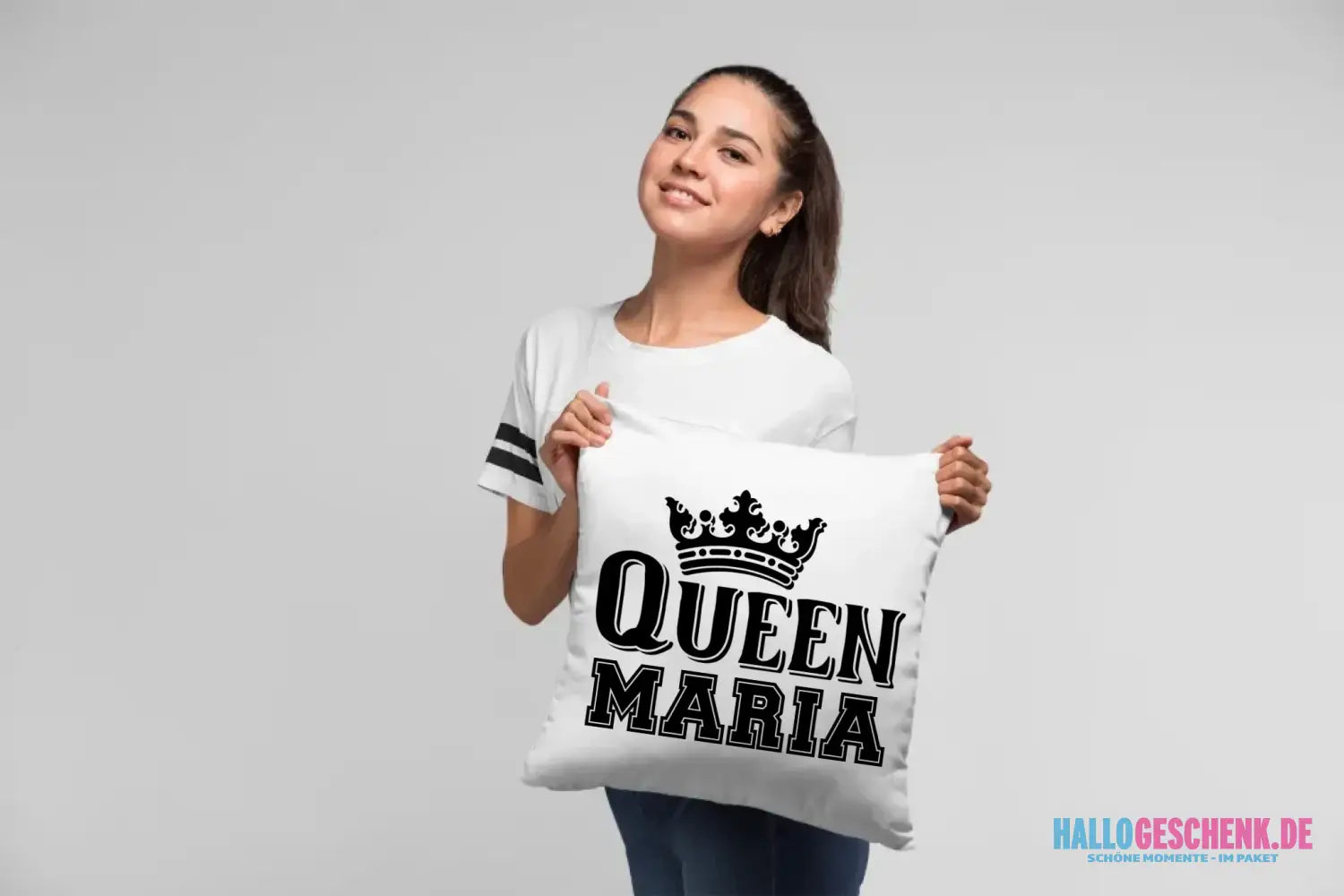 QUEEN + WUNSCHNAME • Kissen 40x40 cm • Exklusivdesign • personalisiert