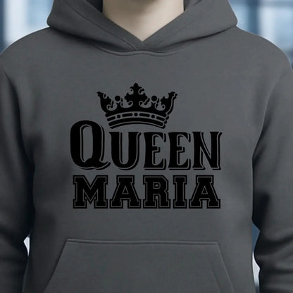 QUEEN + WUNSCHNAME • Unisex Premium Hoodie XS-5XL aus Bio-Baumwolle für Damen & Herren • Exklusivdesign • personalisiert