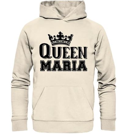 QUEEN + WUNSCHNAME • Unisex Premium Hoodie XS - 5XL aus Bio - Baumwolle für Damen & Herren • Exklusivdesign • personalisiert - HalloGeschenk.de