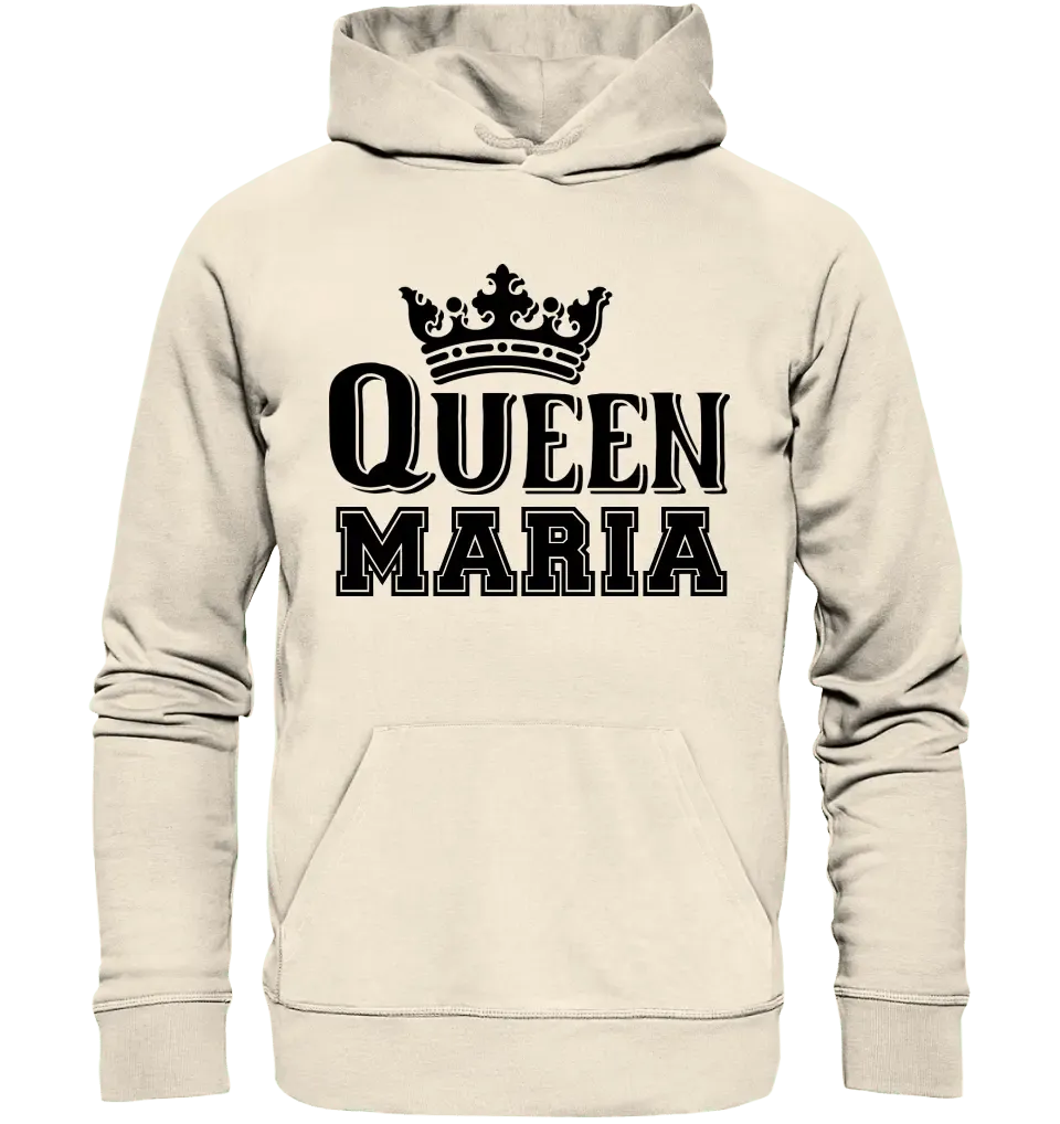 QUEEN + WUNSCHNAME • Unisex Premium Hoodie XS-5XL aus Bio-Baumwolle für Damen & Herren • Exklusivdesign • personalisiert