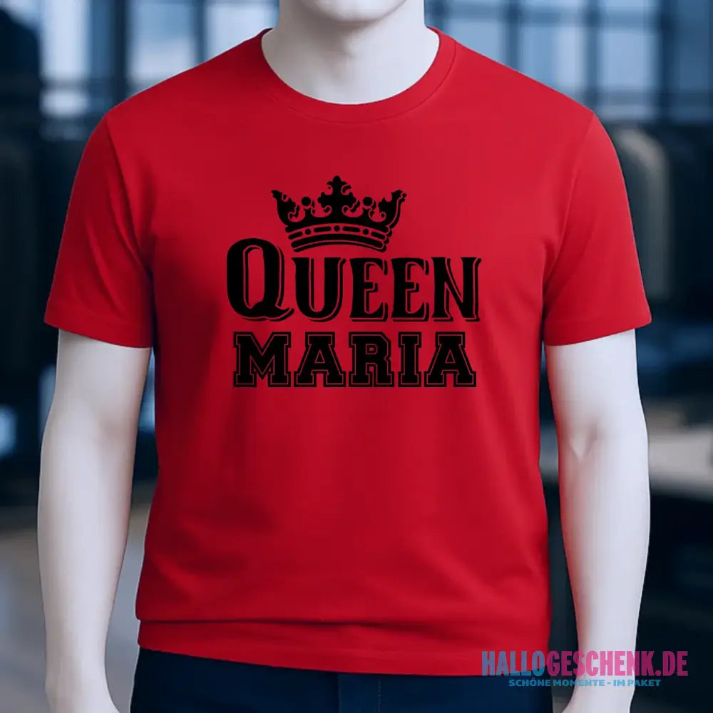 QUEEN + WUNSCHNAME • Unisex Premium T-Shirt XS-5XL aus Bio-Baumwolle für Damen & Herren • Exklusivdesign • personalisiert