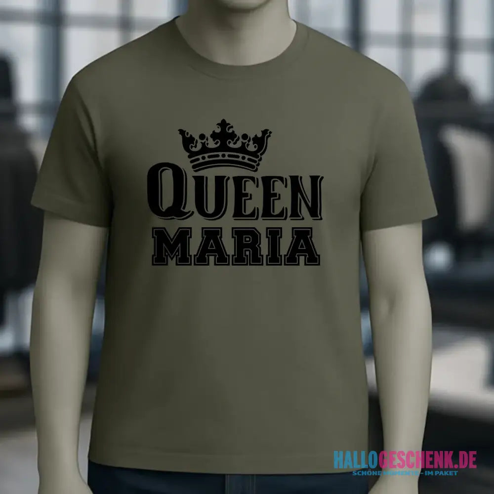 QUEEN + WUNSCHNAME • Unisex Premium T-Shirt XS-5XL aus Bio-Baumwolle für Damen & Herren • Exklusivdesign • personalisiert