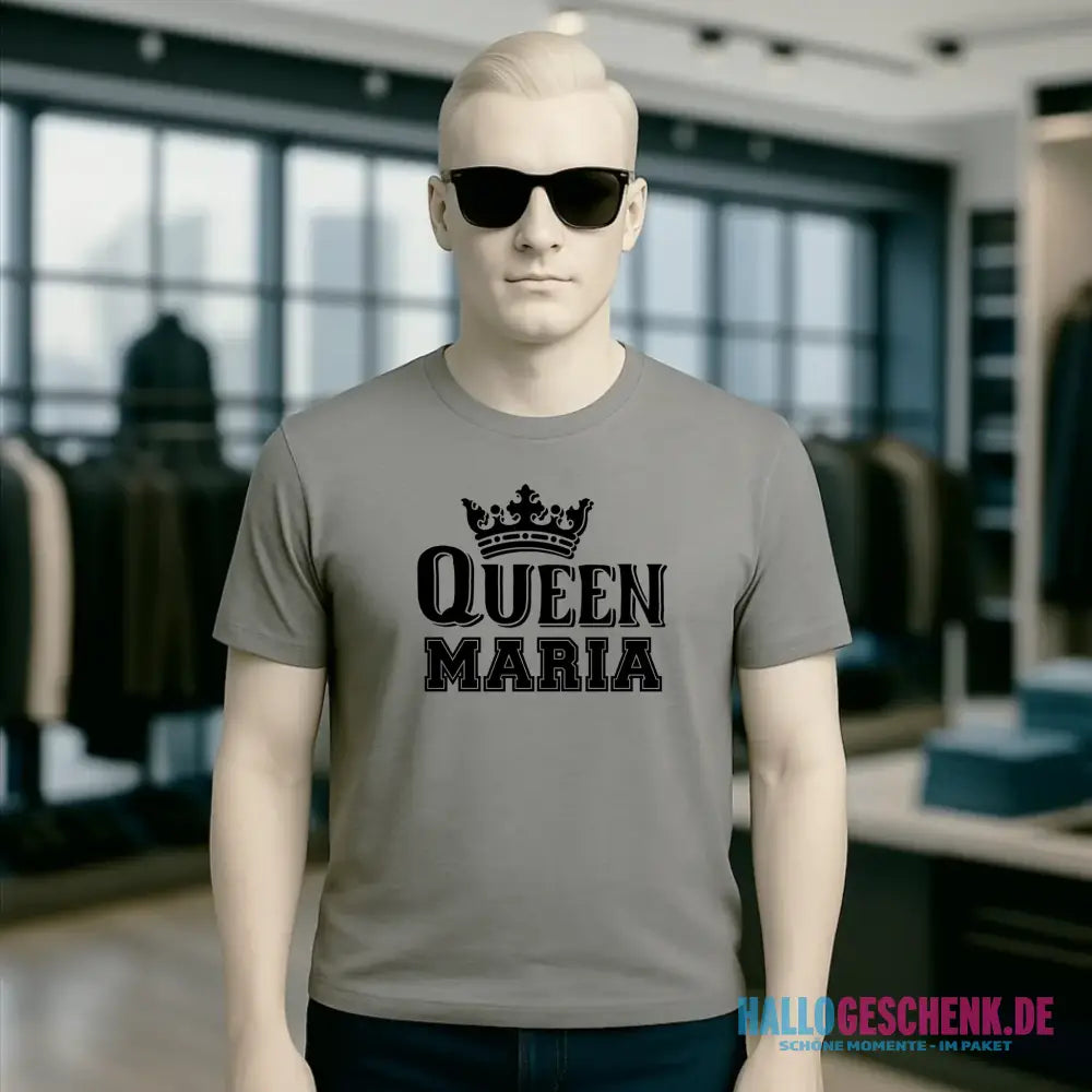 QUEEN + WUNSCHNAME • Unisex Premium T-Shirt XS-5XL aus Bio-Baumwolle für Damen & Herren • Exklusivdesign • personalisiert