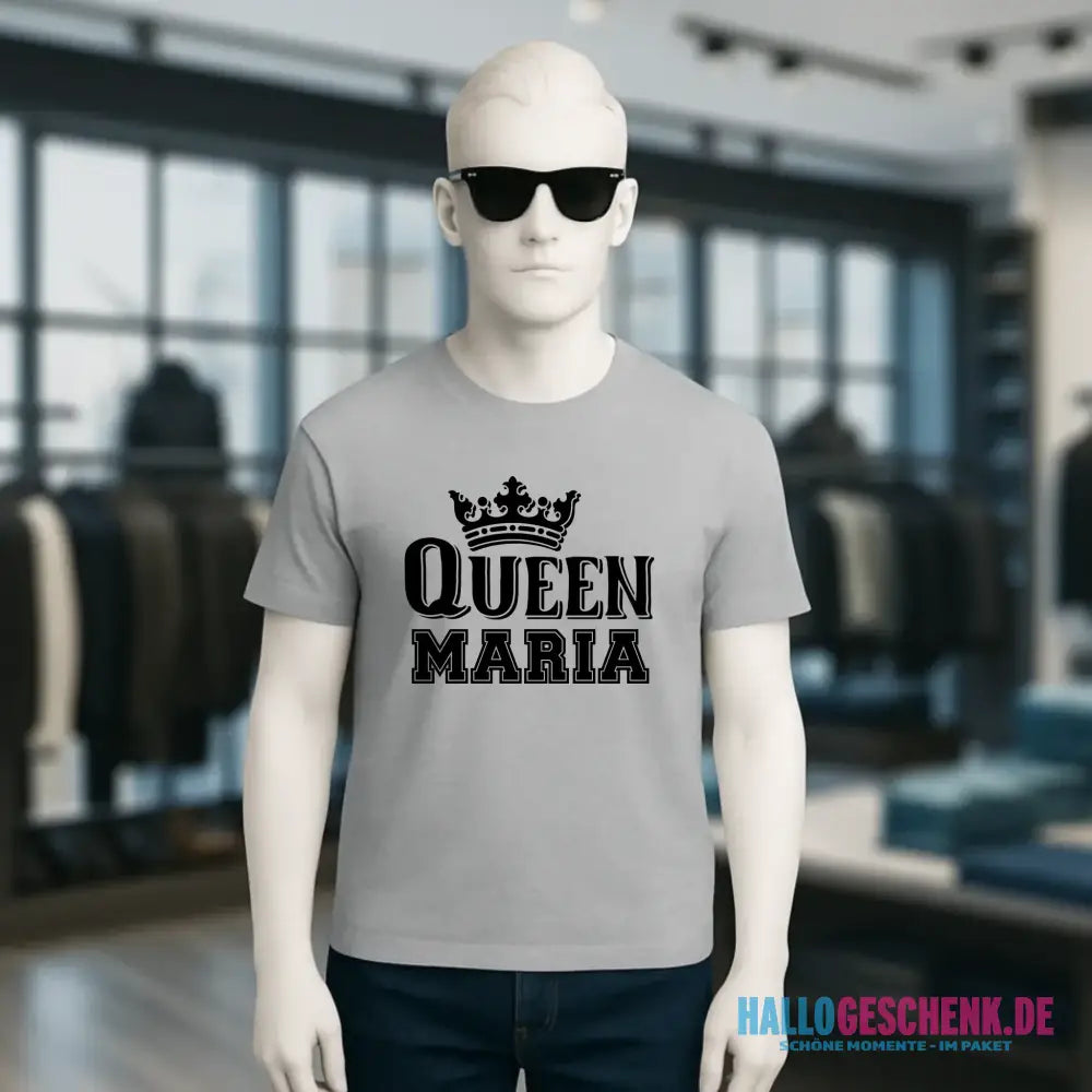QUEEN + WUNSCHNAME • Unisex Premium T-Shirt XS-5XL aus Bio-Baumwolle für Damen & Herren • Exklusivdesign • personalisiert