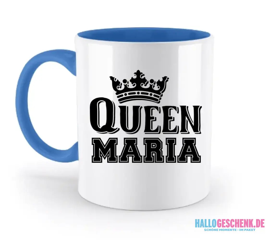 QUEEN + WUNSCHNAME • zweifarbige Tasse • Exklusivdesign • personalisiert