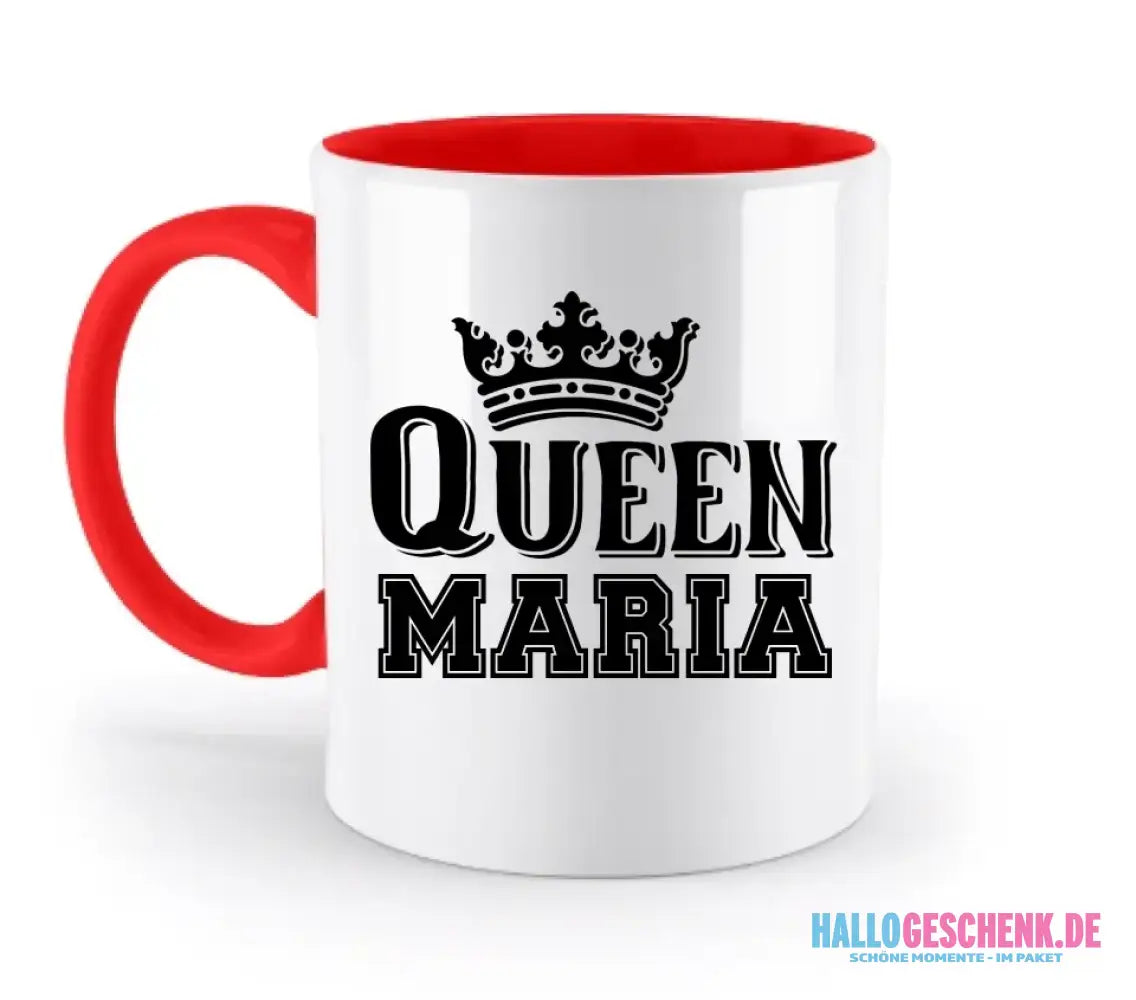 QUEEN + WUNSCHNAME • zweifarbige Tasse • Exklusivdesign • personalisiert