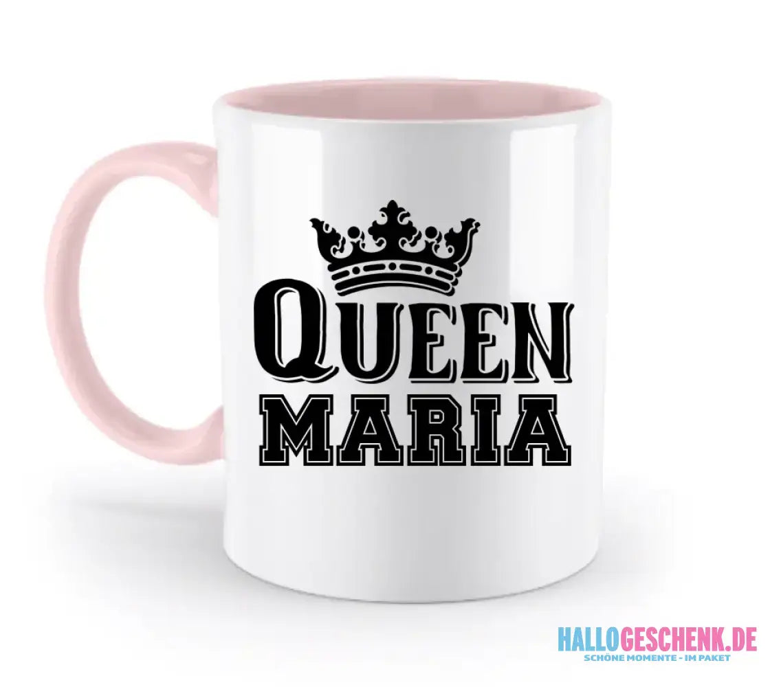 QUEEN + WUNSCHNAME • zweifarbige Tasse • Exklusivdesign • personalisiert