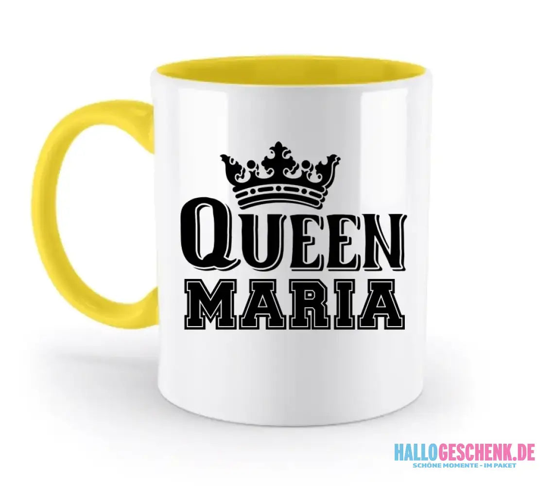 QUEEN + WUNSCHNAME • zweifarbige Tasse • Exklusivdesign • personalisiert