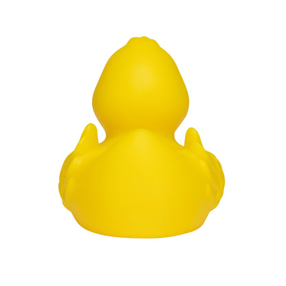 Quietsche-Ente „Wings“ (Gelb) – besondere Federoptik • Badeente - Badeenten