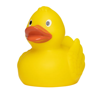 Quietsche-Ente „Wings“ (Gelb) – besondere Federoptik • Badeente - Badeenten