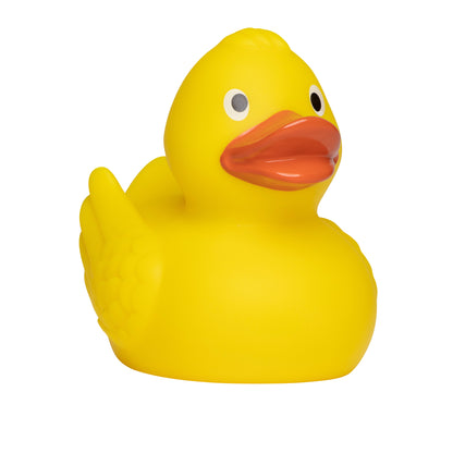 Quietsche-Ente „Wings“ (Gelb) – besondere Federoptik • Badeente - Badeenten